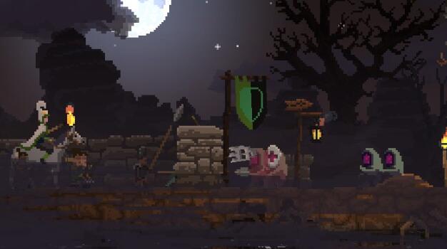 밤에 오는 몬스터를 막아냅니다